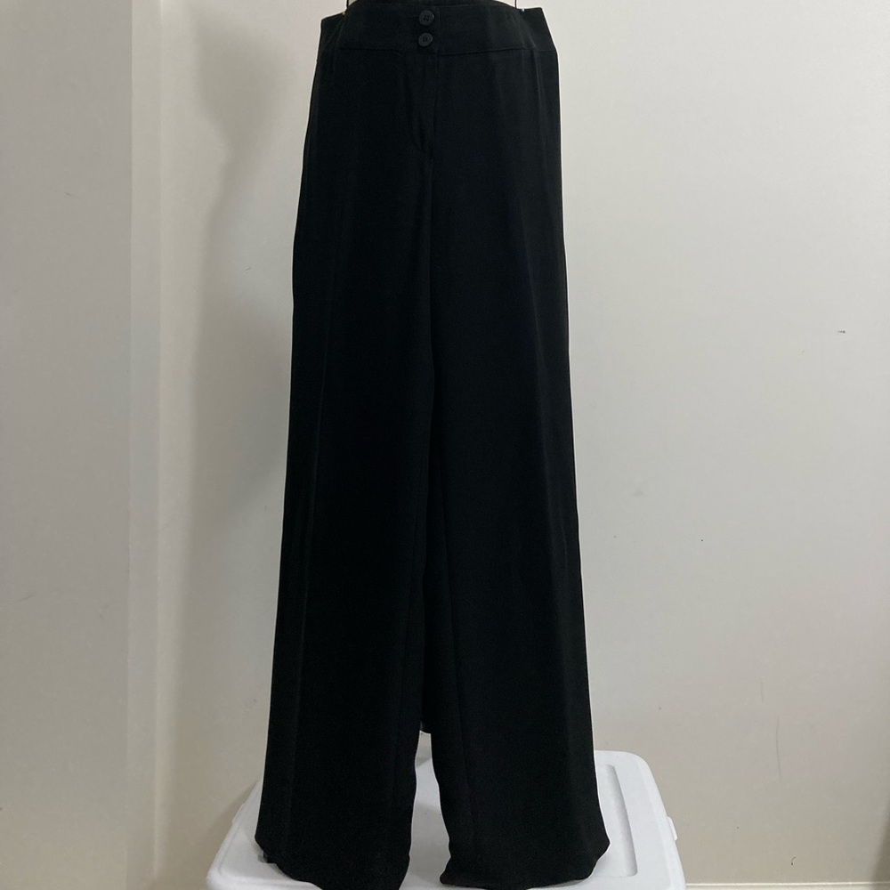 Armani black wide leg pants size 8